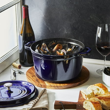 Staub - Cast Iron 5-qt Tall Cocotte - Dark Blue