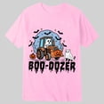 thumbnail image 3 of WOYY Boys Halloween Graphic Tee Comfy Short Sleeve Crew Neck T Shirt for Kids, Pink, Sizes 1-13, 3 of 3