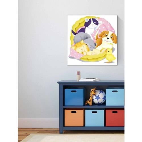 Marmont Hill 'Baby Animals' Painting Print on Wrapped Canvas