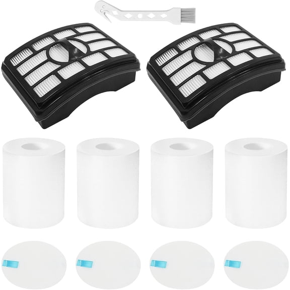 2 4 Pack Filter Replacement for Shark Rotator Pro Lift-Away NV500, NV501, NV502, NV503, NV505, NV510, NV520, NV552, UV560, NV642, ZU780, ZU782, ZU785. Compare to Part # Xff500 Xhf500