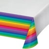 Creative Converting Rainbow Plastic Tablecover (1)