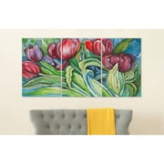Safavieh Nouveau Tulips Triptych Wall Art, Assorted