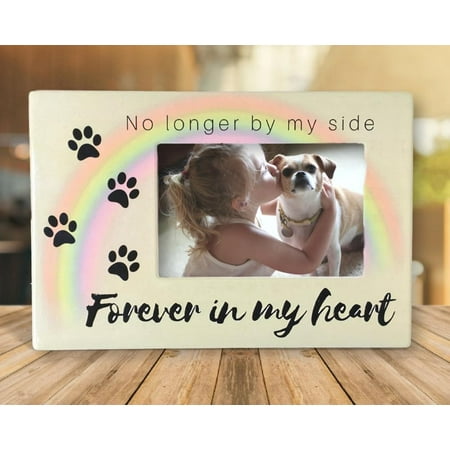 Forever Frame - Pet Memorial Frame - No Longer By My Side Forever In My Heart - 4
