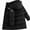 Black, variant on ITSAME Boys Hooded Puffer Jacket (5-14) Mid Length Thermal Quilted Winter Parka Coat with Flap Pockets Size 11