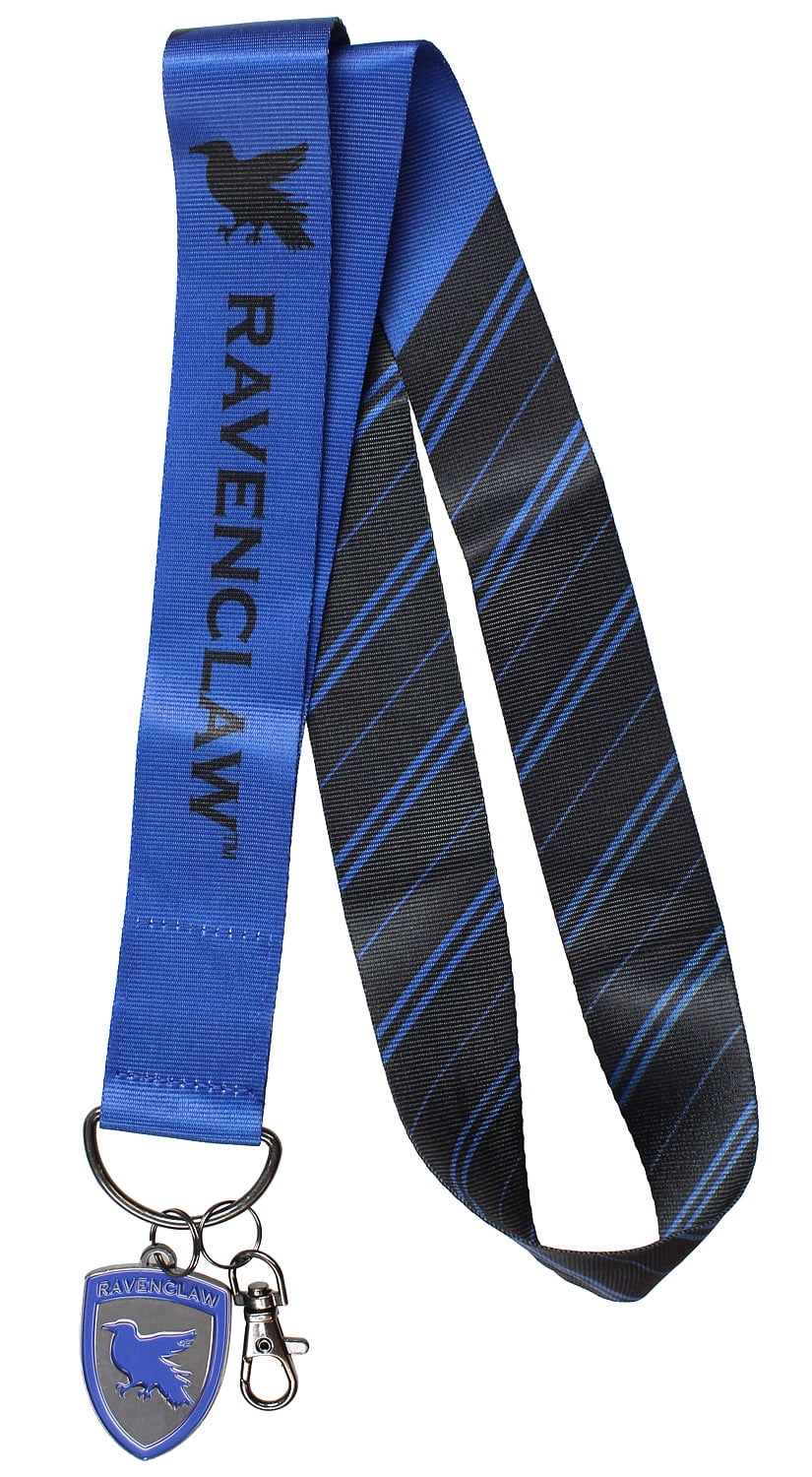 Harry Potter Ravenclaw Crest Plaid Breakaway Lanyard with Charm 