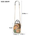 thumbnail image 2 of FORMRS Crossbody Bag for Women Quilted Travel Shoulder Cell Phone Purse with Chain Strap Handbag, Abstract Floral Art, 2 of 7