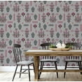 thumbnail image 4 of S4Sassy Vintage Vase Motif Wallpaper - Grey Wall Covering, 25" x 240" Self-Adhesive Textured Vinyl Wallpaper, Walls Wrap, Easy DIY Wall Covering For Farmhouse Bedroom, Room, Cabinets, Living Spaces, 4 of 9