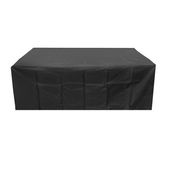 Patio Furniture Covers Table and Chairs Garden Table Cover Protector Garden Table Garden Furniture Tarp Cover Rectangular Windproof Black (150 X 90 X 75 Cm)
