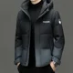 thumbnail image 3 of Chaqueta corta con plumón degradado, ropa de diseño con relleno de plumón de pato, chaquetas acolchadas ligeras para hombre, abrigo de invierno para hombre, ropa para hombre, 3 of 5