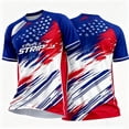 thumbnail image 6 of LEKWK USA Soccer Jersey Men Short Sleeve International Football Shirts Breathable Loose Fit Athletic Shirts for National Team Fan Soccer Jersey Collection, 6 of 7