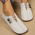 thumbnail image 6 of Miluxas Women Ballet Flats Shoes Low Heels Wide Width Comfortable Slip On Casual Shoes for office White 9.5(43), 6 of 8