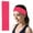 Hot Pink, variant on Candy Color Solid Elastic Exercise Headband Fitness Yoga Antiperspirant Hair Rope Accessory