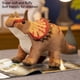 thumbnail image 3 of Muñeco de peluche ANGGREK Triceratops suave Animal de dibujos animados multiusos seguro de juguete, 3 of 8
