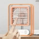 thumbnail image 4 of Mini Ventilador Enfriador, Carga Usb y Humidificador En Aerosol, Diseño Portátil de Escritorio, Funcionamiento Ligero y Silencioso, Uso En Oficina y Hogar, Multifuncional, 3 Velocidades, Batería de 8, 4 of 4