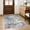 Blue/Rust/White, variant on iOhouze Throw Rug with Rubber Backing Abstract Small Area Rugs 2x3 Washable Rugs Non Slip Low Pile Soft Printed Faux Wool Door Mat for Entrance Entryway Foyer Kitchen Bedroom, Blue/Rust/White