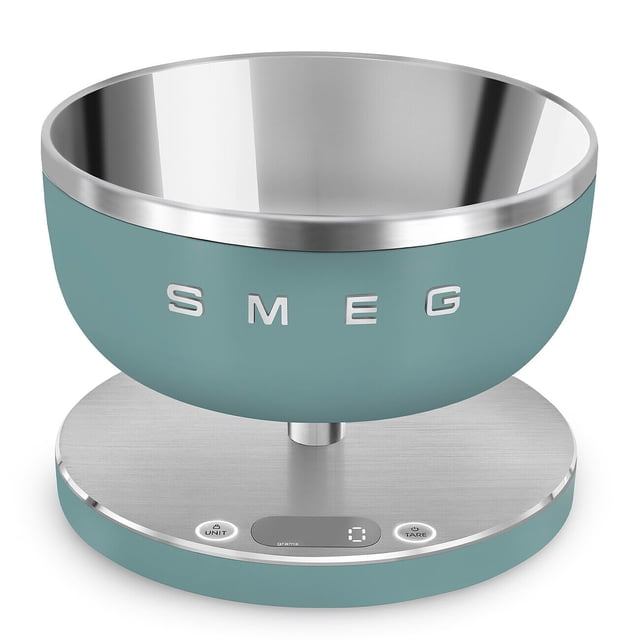 Báscula de Cocina Digital Smeg Jade con Recipiente Removible 5 kg