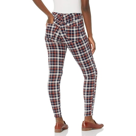 WILLIAM RAST High-Rise Plaid Skinny Jeans