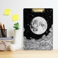 thumbnail image 2 of FORMRS Acrylic Clipboard with Low Profile Clip Standard A4 Letter Size, 12.5" x 9", Black Moon, 2 of 8