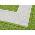 thumbnail image 2 of 10' x 13' Green and White Braided Rectangular Area Throw Rug, 2 of 2