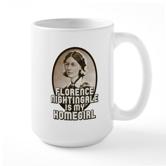 CafePress - Florence Nightingale Large Mug - 15 oz Ceramic Large White Novelty Mug