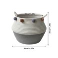 thumbnail image 2 of Panier à Linge en Corde de Coton Panier de Rangement pour Jouets Conteneur, 2 of 8