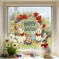 thumbnail image 4 of Hometravel Easter Bunny Egg Butterfly Window Clings, Removable Electrostatic Stickers for Holiday Decor, Festive Spring Window Decals for Glass, Colorful Cling Film for Home and Party, 4 of 6