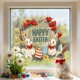 thumbnail image 4 of Easter Decoración del hogar Easter Lovely Bunny Egg and Butterflys Cataleptic Cling Window Stickers for Holiday Window Decorations Decoración del hogar, 4 of 6