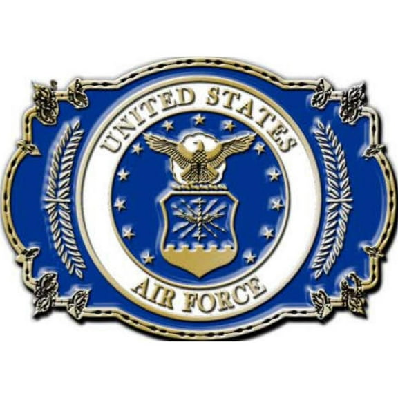 U.S. Air Force Belt Buckle Enamel Blue & Red