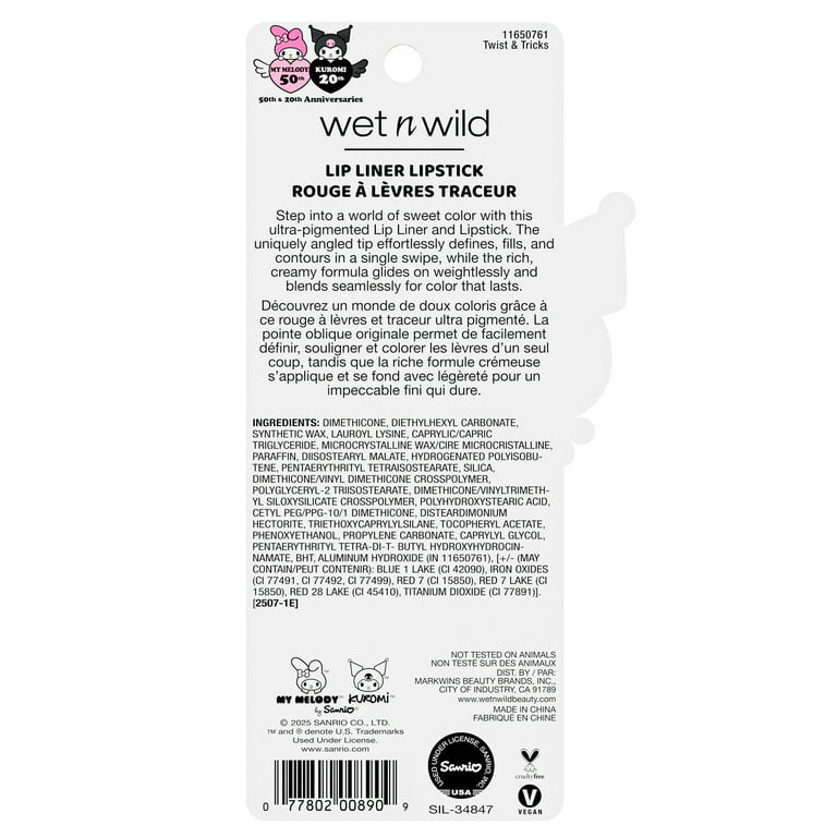 wet n wild Lip Liner Lipstick - Twist & Tricks - Walmart.com