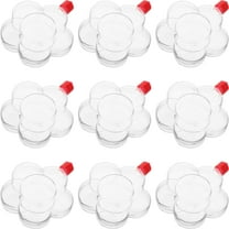 LOLIPPYY 10Pcs Craft Bottles Transparent Plastic with Lids for Sand Art and Wedding Favor Displays