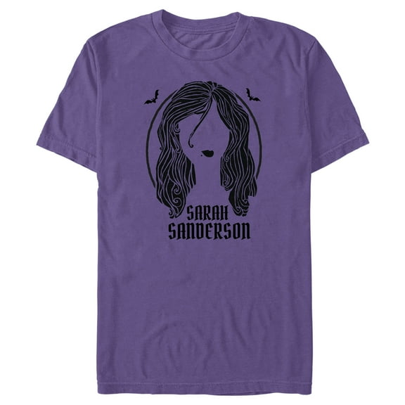 Men's Hocus Pocus Sarah Sanderson Portrait Graphic Tee Purple 2X Large