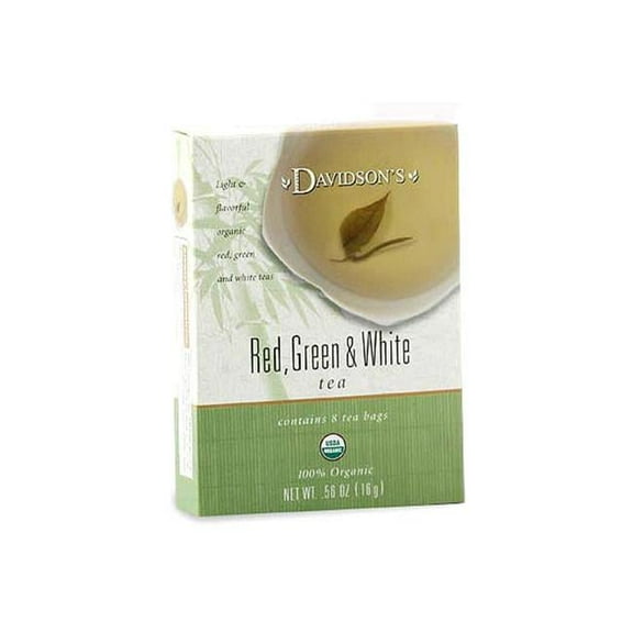Davidson Organic Tea 2228 Red- Green And White Tea- Box of 8