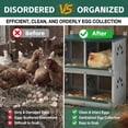 thumbnail image 5 of Miniyam 4 Compartment Chicken Nesting Boxes, Metal Nesting Boxes Wall Mount Chicken Egg Laying Box for Different Chicken Breeds, 5 of 8
