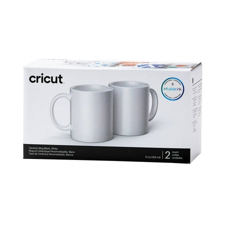 

8 Packs: 2 ct. (16 total) Cricut® 12oz. White Ceramic Mug Blanks