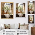 thumbnail image 4 of Designart "Vintage Washday in Europe" Illustration Canvas Wall Art - Modern White Laundry Living Room Canvas Art, 4 of 6