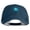 Dark blue, variant on Mirrored Spiral Pinwheel Flower Iron On Patched Denim Cap - Light blue OSFM