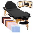 thumbnail image 1 of Cama de Masaje Onof  MB-001 Portátil Profesional Negra, 1 of 9