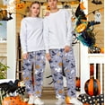 thumbnail image 4 of Halloween Pajama Pants for Women Men Couples Halloweens Spider Pjs Pants Unisex Ghost Pajama Bottom Sleepwear for Halloween Costume Party, 4 of 7