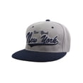 thumbnail image 1 of Original City Caps Baseball Snapback Hat - New York - Grey/Navy, 1 of 2