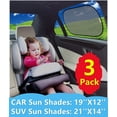 thumbnail image 5 of Car Window Sunshades(3 Pack)-80 GSM for Maximum UV protection-Size 19''X12'' or 21''X14''-FREE Bonus Cleaning Cloth Included, 5 of 6