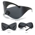thumbnail image 5 of Vjnyvs Rimless Y2K Sunglasses Oversized Punk Sunglasses Women Men Luxury Sun Glasses One Piece Eyewear Shades, 5 of 6