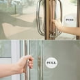 thumbnail image 6 of Uxcell 2 Pcs Push Pull Door Sign Acrylic Self Adhesive Round Sticker In Offices Cafes 2 x 0.1 inch White, 6 of 6