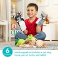 thumbnail image 2 of Melissa & Doug Pet Buddies Hand Puppets, Set of 6 (Cat, Dog, Horse, Parrot, Turtle, Rabbit), 2 of 9
