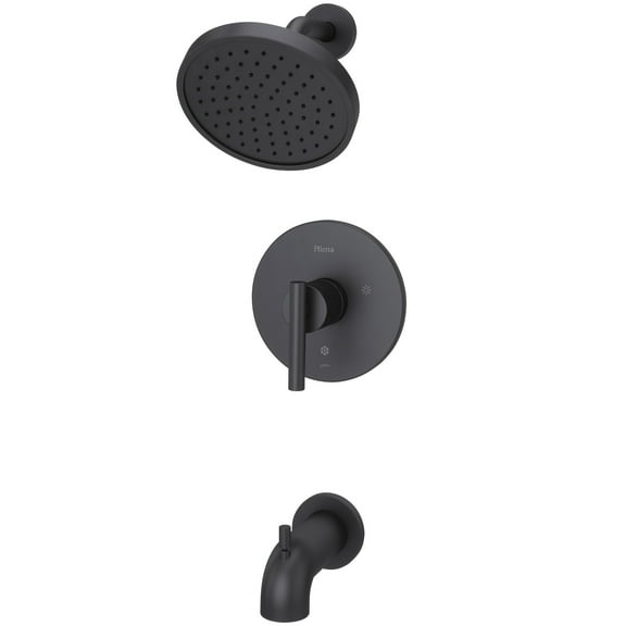 Contempra 1-Handle Tub & Shower Trim Kit in Matte Black