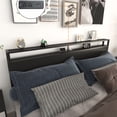 thumbnail image 4 of Miniyam King Size Bed with Storage Drawers, LED Lights, USB Charging Headboard for Teen, Black, 4 of 7