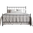 thumbnail image 3 of Home Design Calhoun Classic Twin Metal Bed, Sturdy Platform Frame with Decorative Headboard & Footboard, Black, 3 of 12