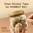 thumbnail image 5 of NIIMBOT B1/B21/B3S Round Printer Labels, 1.57" x 1.18", Clear, 230 Labels/Roll, 5 of 7