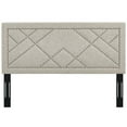 thumbnail image 4 of Modway Reese Nailhead King and California King Upholstered Linen Fabric Headboard, Brown, 4 of 4