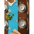 thumbnail image 4 of Table Runner Dresser Scarf 13 x 70 Inch Turtle Sea Blue Lines WaterColor Turtle Mottled Pattern Table Runners Non-Slip Heat Kitchen Dining Table Decor for Indoor Outdoor Home Party Decoration, 4 of 7