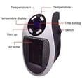 thumbnail image 3 of IVV Portable Plug in Wall Space Heater with Digital Timer Personal Electric Heater Fan US Plug, 15℃~32℃, Black, 3 of 8